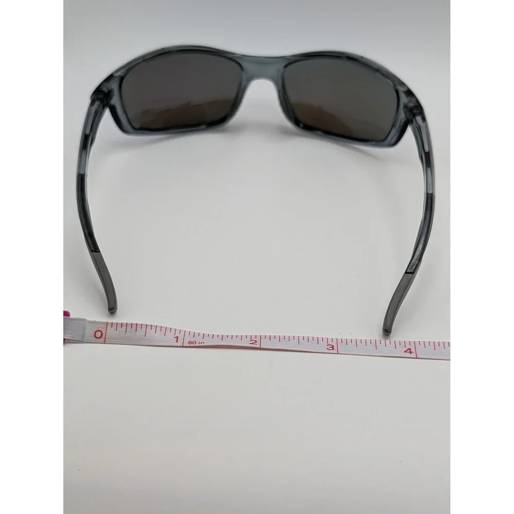 Foster Grant AIM M21 Polarized Sunglasses Grey Blue Mirror Sport Wrap Men Women